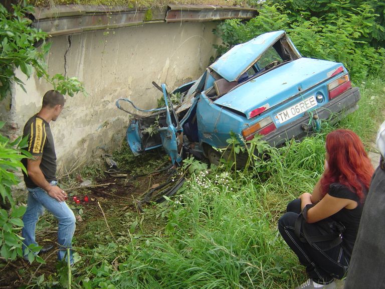 Şofer catastrofă oprit doar cu cătuşe