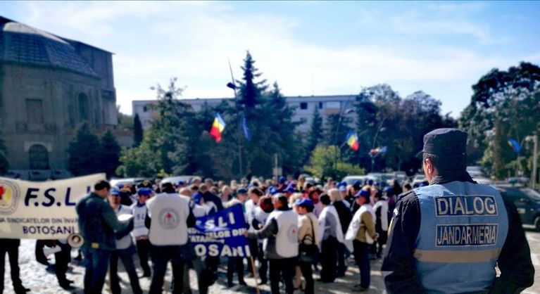 Protest împotriva Legilor Justiţiei, la Botoşani