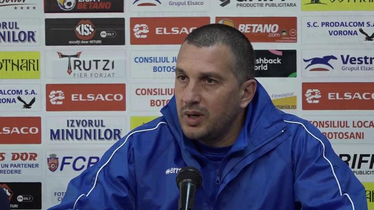 Antrenorul FC Botoşani despre spectatori