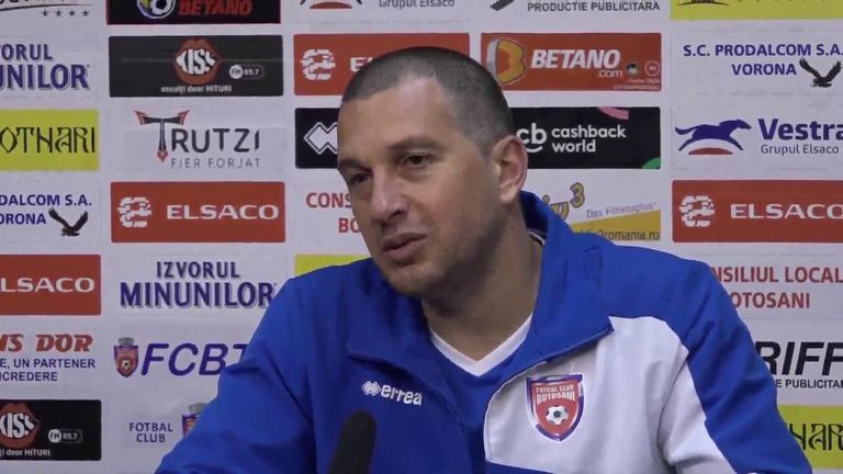 Antrenorul FC Botoşani despre foarfeca cu Golofca.