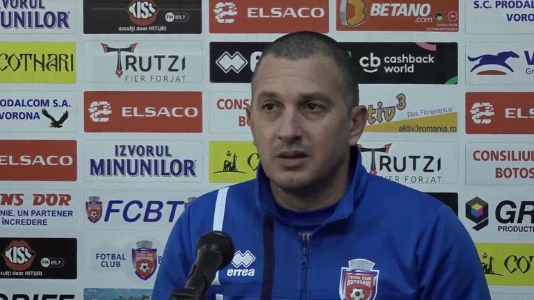 Antrenorul FC Botoșani vrea să dea suporterilor motive pentru 40 de pahare