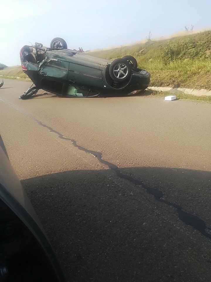 Accident cu noroc pentru şoferi