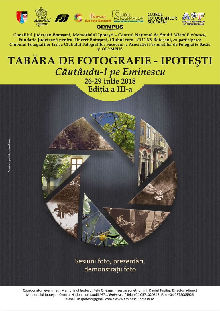 Memorialul Ipoteşti găzduieşte Tabăra de fotografie „Căutându-l pe Eminescu”