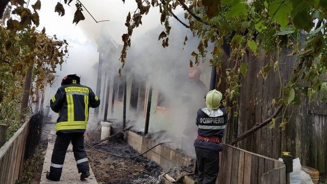 Incendiu provocat intenționat la Fundu Herții