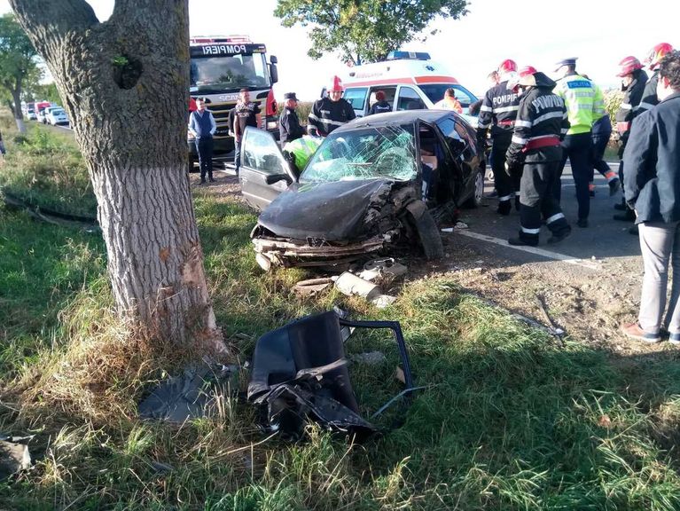 Femeie rănită după un accident grav