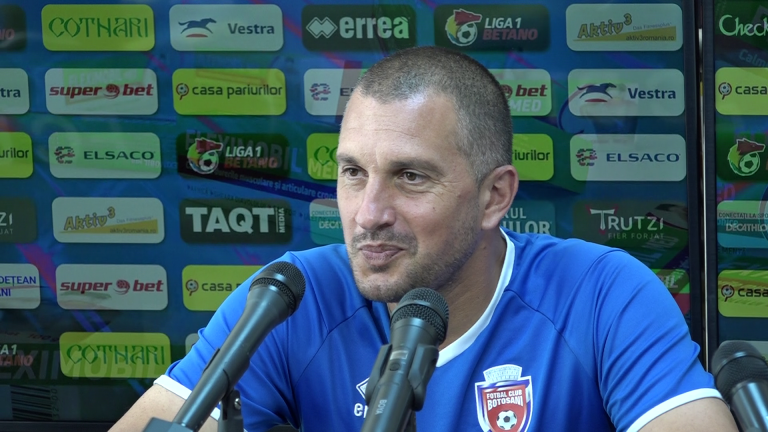 Antrenorul FC Botoșani înaintea meciului de sâmbătă.
