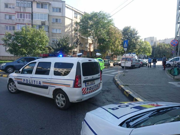 Accident lângă Mall