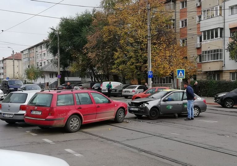 Accident în centrul orașului