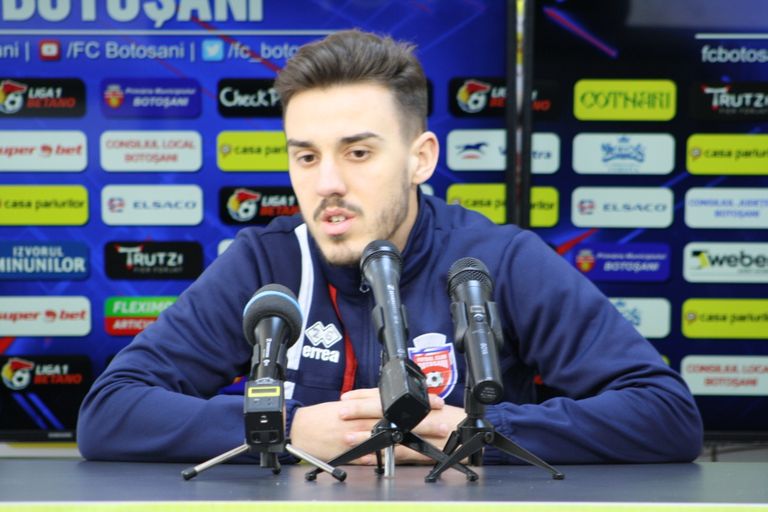 Răzvan Oaidă după ce a semnat cu FCSB: „Sunt la Botoșani, voi da totul pentru Botoșani până în vară!” (Video)