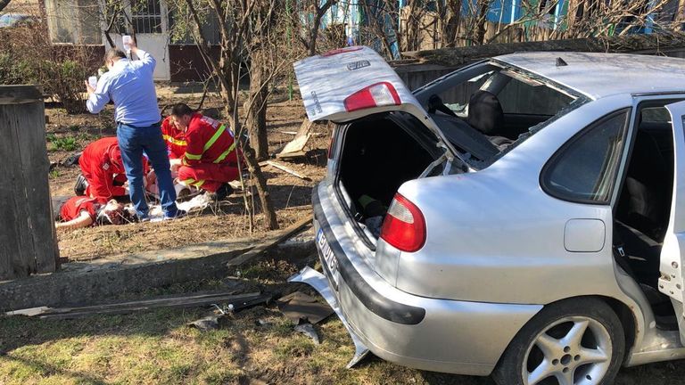 Accident cumplit la Buda (foto/video)