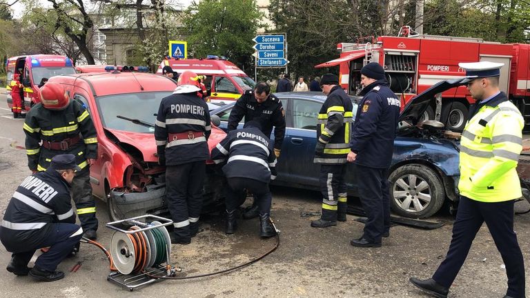 Accident cumplit cu şase victime în Botoşani (VIDEO)