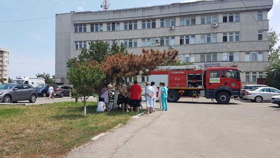 Incendiu la Spitalul CFR din Constanţa: 60 de persoane au fost evacuate