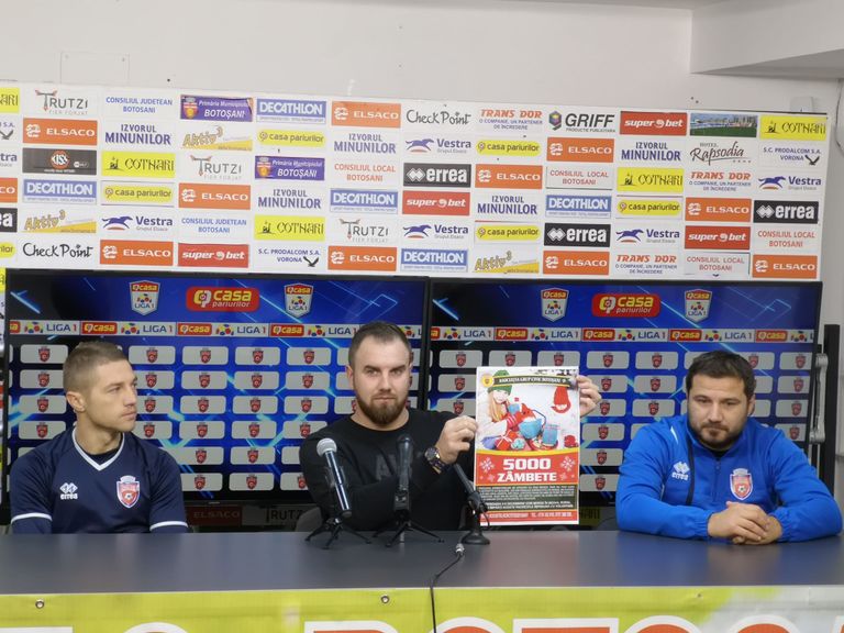 FC Botoșani se alătură campaniei „5005 zâmbete!”