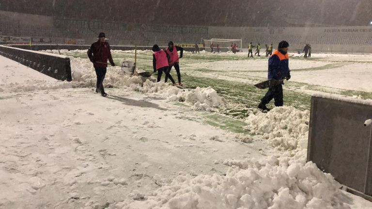 Zăpada poate amâna FC Botoșani – Viitorul (video)