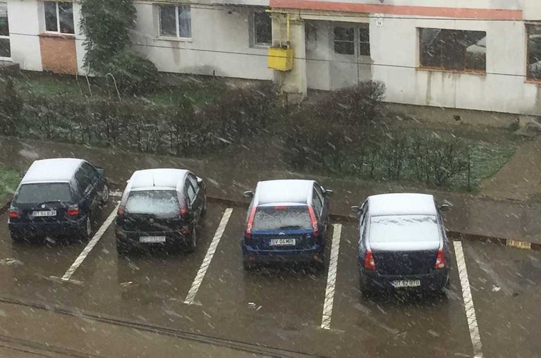 Săptămână începută cu vreme de iarnă