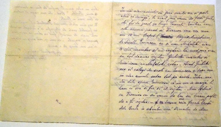 Din Patrimoniul Memorialului Ipotești – scrisoarea lui Ion Șahin către Corneliu Botez