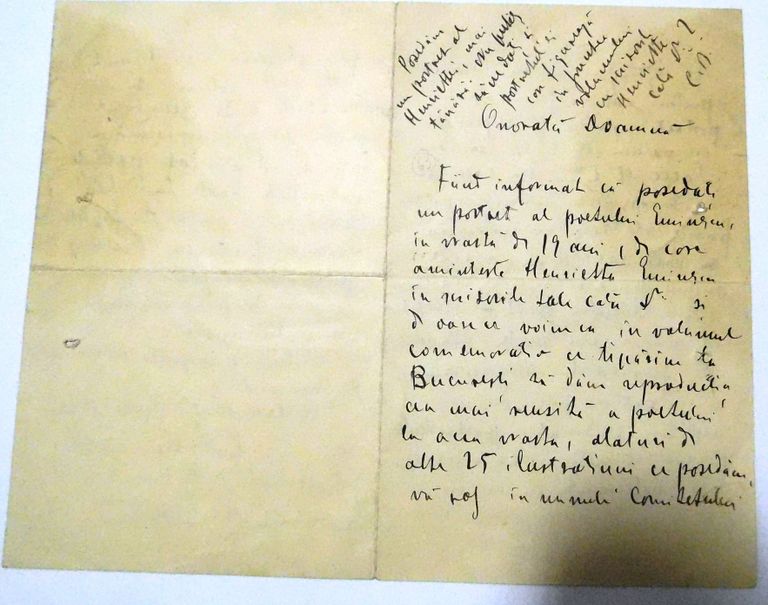 Din Patrimoniul Memorialului Ipotești – scrisoarea lui Corneliu Botez  către Cornelia Emilian