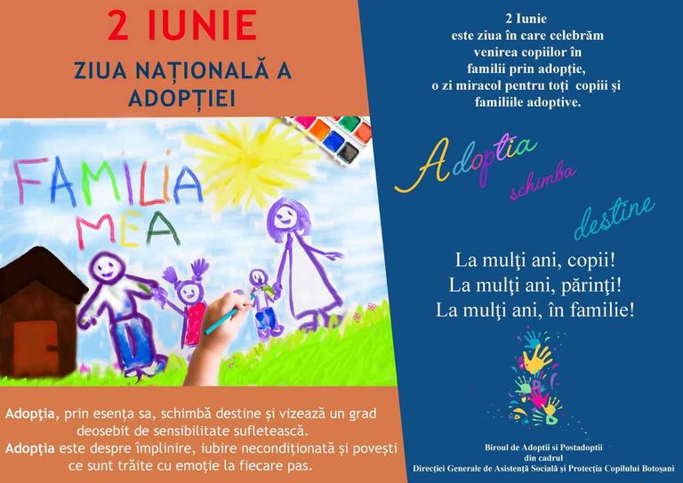 Zeci de copii adoptați la Botoșani în ultimii ani