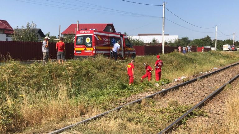 Copil ucis de tren în Cătămărăști (video)
