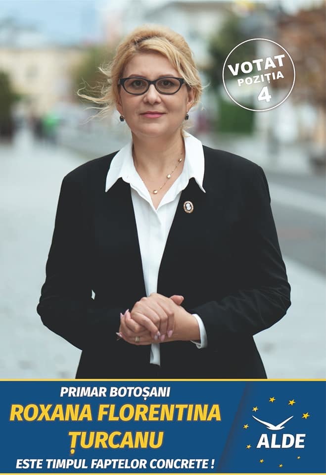 Comunicat ALDE: Portret de candidat- ROXANA FLORENTINA ȚURCANU  De ce îmi doresc să devin primarul municipiului Botoșani?