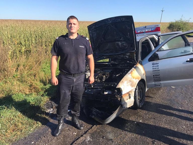 Pericol de explozie înlăturat de un pompier aflat în timpul liber