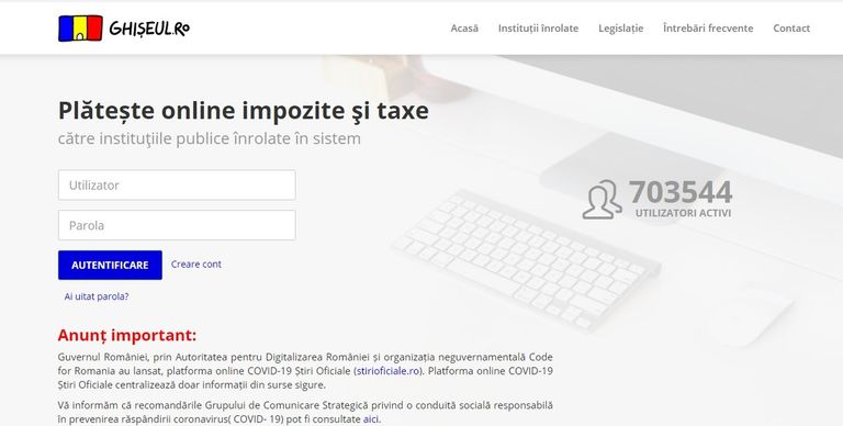 Taxele pentru permise și pașapoarte vor putea fi plătite prin ghișeul.ro