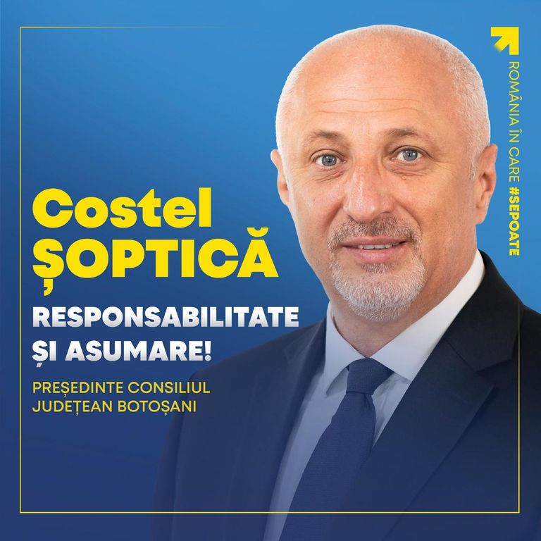 Comunicat PNL: Costel Șoptică- responsabilitate și asumare pentru Botoșani!