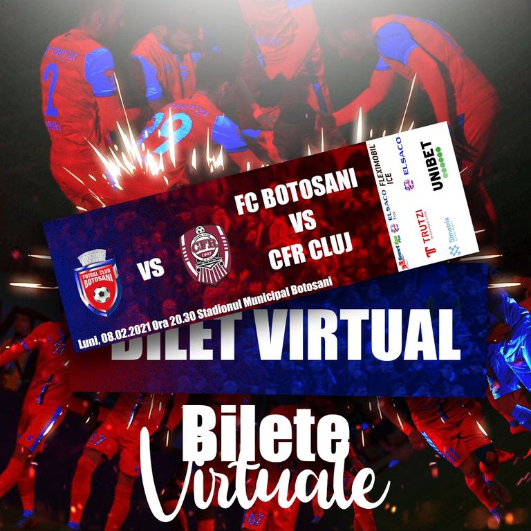Biletele virtuale la FC Botoșani – CFR Cluj, la căutare în rândul fanilor! (VIDEO)