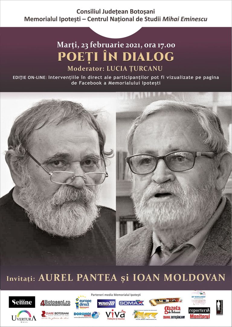 Poeți în dialog la Ipotești: Aurel Pantea și Ioan Moldovan