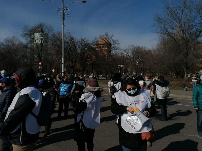 Sindicaliştii din asistenţa socială ies în stradă