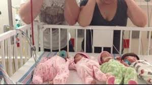 O femeie cu COVID-19 a născut la Iaşi, în premieră naţională, patru bebeluşi