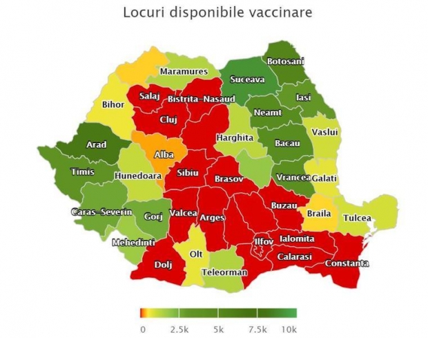 Platforma de vaccinare s-a blocat: 18 județe și Bucureștiul nu au locuri disponibile