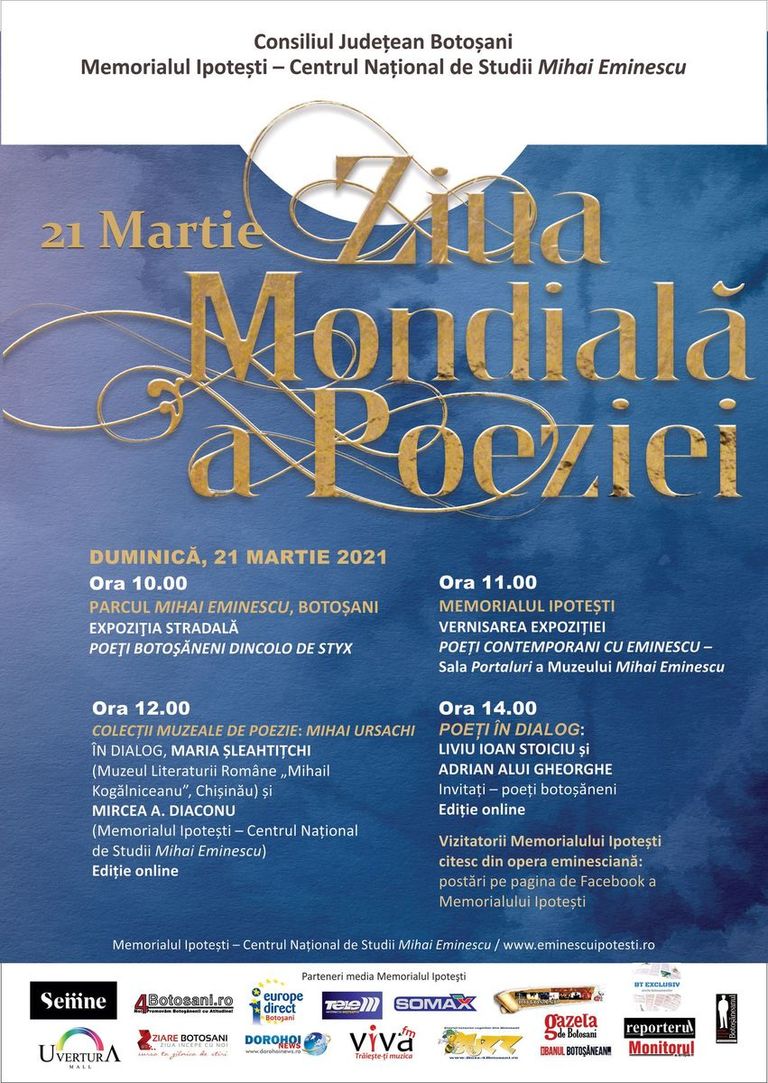 Ziua Mondială a Poeziei la Memorialul Ipotești