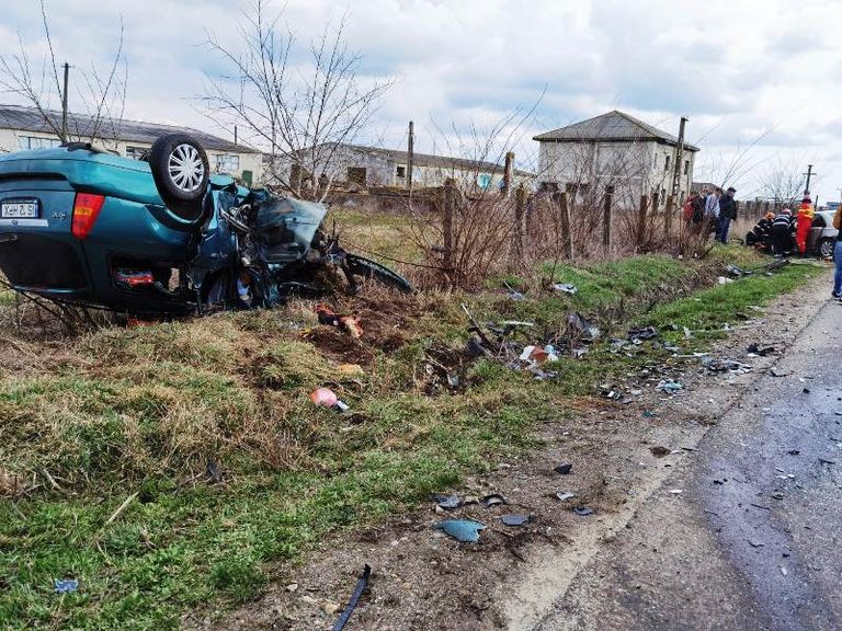 Accident cumplit provocat de un botoşănean (video)