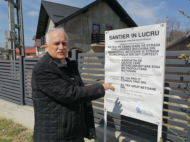 Reţea de canalizare realizată prin Zona Metropolitană Botoşani