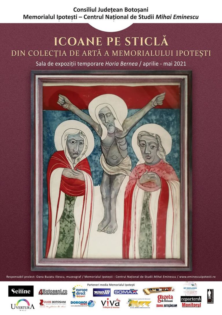 Expoziţie de icoane pe sticlă, la Memorialul Ipotești