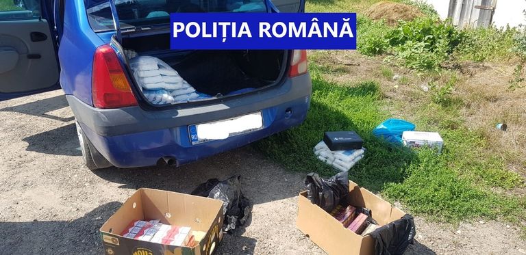 Septuagenar prins cu țigări de contrabandă după un control în trafic