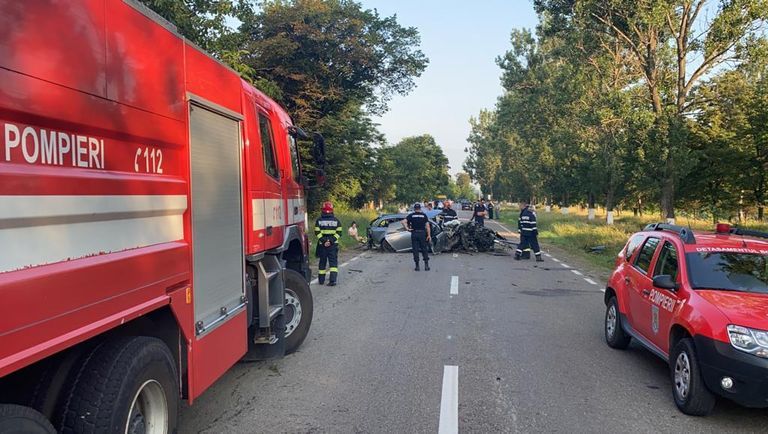 Accident cumplit la Bucecea (video)