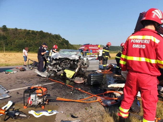 Accident cu şapte morţi pe E85, în Bacău. S-a activat planul roşu