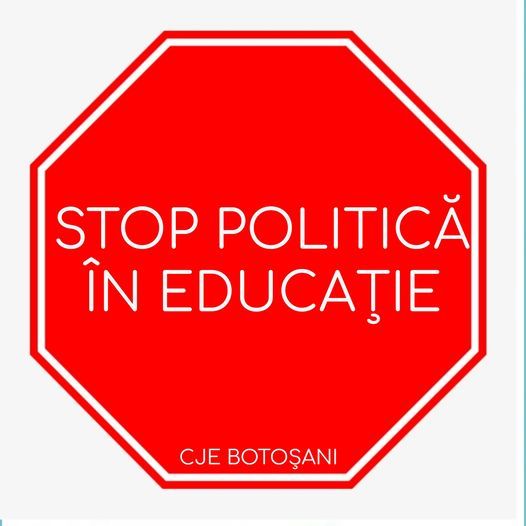 Petiţie online pentru stoparea jocurilor politice din sistemul educaţional botoşănean