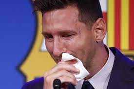 Leo Messi a izbucnit în plâns la conferinţa de adio