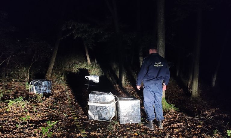 Peste 6.000 de pachete de țigări de contrabandă confiscate de polițiștii de frontieră de la Darabani (VIDEO)