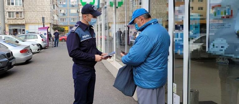 Activități de informare derulate de polițiștii botoșăneni pentru limitarea efectelor pandemiei