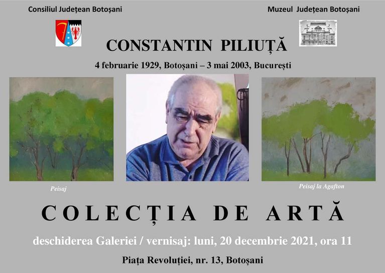 Expoziție-eveniment, dedicată artistului Constantin Piliuță