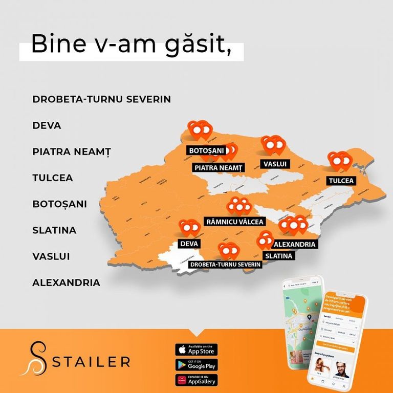 Aplicația Stailer a fost lansată în mai multe orașe!