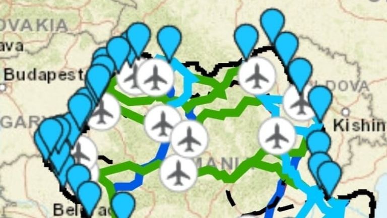 Aplicație cu cele mai eficiente rute de tranzit în România pentru ucraineni