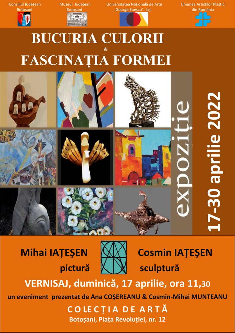 Expoziție de pictură și sculptură organizată de Muzeul Județean