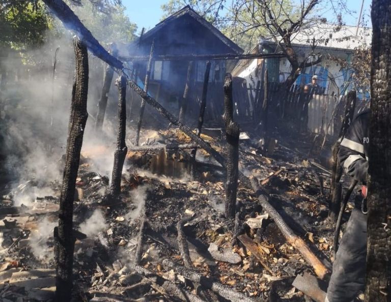Incendiu într-o gospodărie din Concești