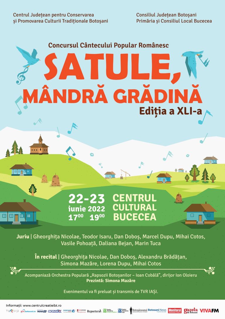 Festival-concurs de muzică populară, organizat la Bucecea