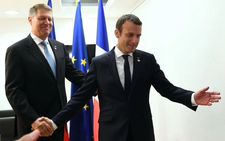 Klaus Iohannis s-a întâlnit cu Emmanuel Macron